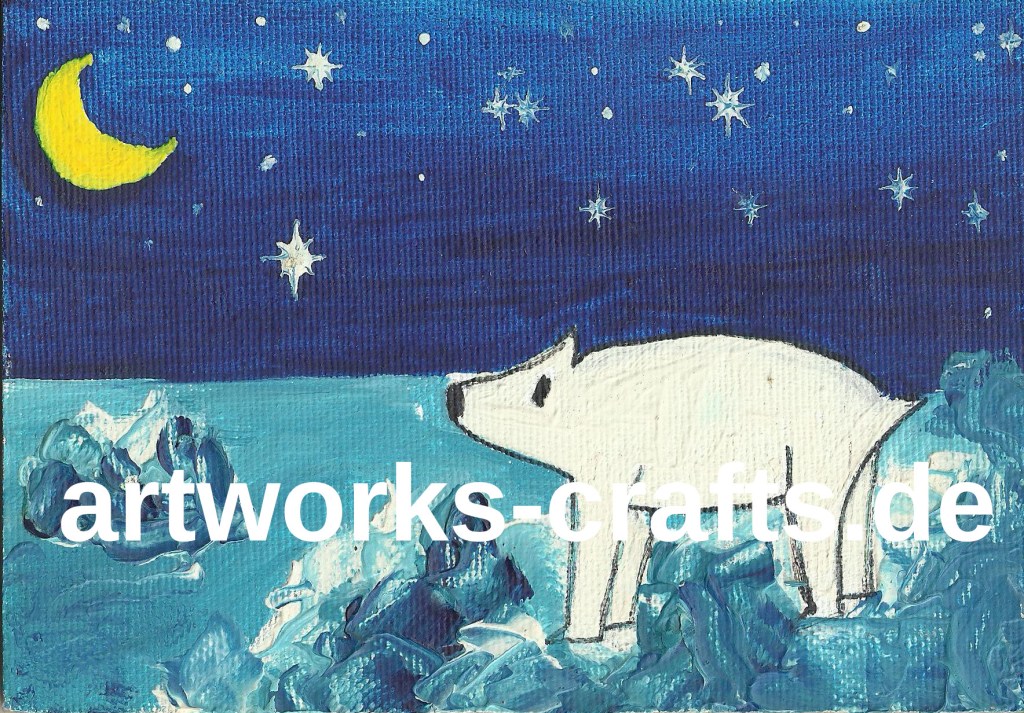 Mondsüchtig Eisbär